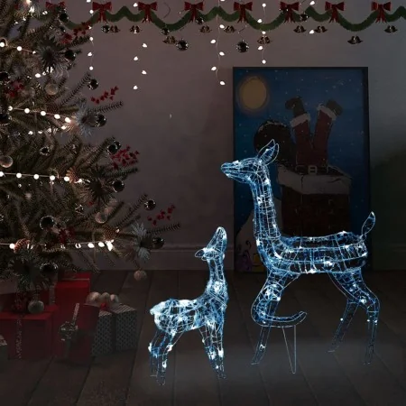 Familia de renos de Navidad acrílico blanco frío 160 LEDs de , Luces de Navidad - Ref: Foro24-329790, Precio: 113,69 €, Descu...