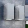 Outdoor wall lamp 2 units square upward/downward by , Outdoor lighting - Ref: Foro24-42409, Price: 32,26 €, Discount: %