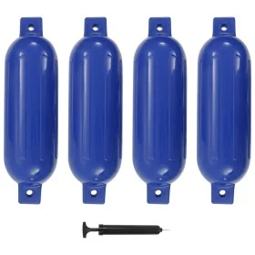Bumper for boat 4 units PVC blue 51x14 cm by , Docking and anchoring - Ref: Foro24-92377, Price: 60,94 €, Discount: %