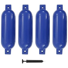 Parachoques para barco 4 unidades PVC azul 51x14 cm de , Atracada y anclaje - Ref: Foro24-92377, Precio: 60,94 €, Descuento: %
