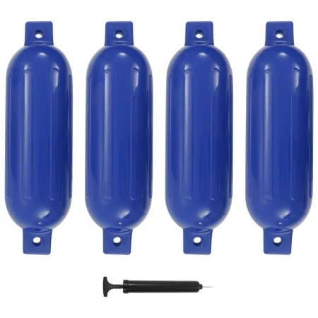 Boot Stoßstange 4 Stück PVC blau 51x14 cm von , Anlegen und Ankern - Ref: Foro24-92377, Preis: 60,94 €, Rabatt: %
