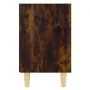 Bedside table with solid smoked oak wood legs, 40x30x50 cm by , Nightstands - Ref: Foro24-813098, Price: 30,30 €, Discount: %