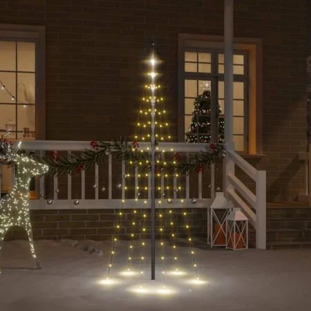 Árbol de Navidad en asta de bandera 108 LED blanco cálido 180cm de , Luces de Navidad - Ref: Foro24-343518, Precio: 15,58 €, ...