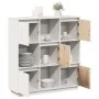 Aparador alto de madera maciza de pino blanco 110,5x35x117 cm de , Aparadores - Ref: Foro24-814370, Precio: 137,27 €, Descuen...