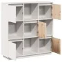 Aparador alto de madera maciza de pino blanco 110,5x35x117 cm de , Aparadores - Ref: Foro24-814370, Precio: 137,27 €, Descuen...
