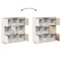 Aparador alto de madera maciza de pino blanco 110,5x35x117 cm de , Aparadores - Ref: Foro24-814370, Precio: 137,27 €, Descuen...