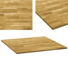 Tablero de mesa cuadrado madera maciza de roble 23 mm 80x80 cm de , Tableros para mesas - Ref: Foro24-245988, Precio: 148,58 ...