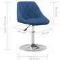 Silla de comedor giratoria 6 uds terciopelo azul de , Sillas de comedor - Ref: Foro24-3088773, Precio: 345,94 €, Descuento: %
