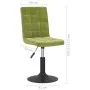 Sillas de comedor giratorias 4 uds de terciopelo verde claro de , Sillas de comedor - Ref: Foro24-3089291, Precio: 227,15 €, ...