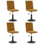 Sillas de comedor giratorias 4 uds terciopelo marrón de , Sillas de comedor - Ref: Foro24-3089287, Precio: 217,96 €, Descuent...