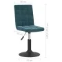 Sillas de comedor giratorias 4 uds terciopelo azul de , Sillas de comedor - Ref: Foro24-3089293, Precio: 205,22 €, Descuento: %