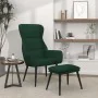 Sillón de relax con reposapiés tela verde oscuro de , Sillones - Ref: Foro24-3097434, Precio: 118,18 €, Descuento: %