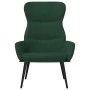 Sillón de relax con reposapiés tela verde oscuro de , Sillones - Ref: Foro24-3097434, Precio: 118,18 €, Descuento: %