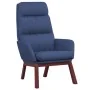 Entspannungssessel mit blauem Stoff und Fußstütze. von , Sessel - Ref: Foro24-3097567, Preis: 146,26 €, Rabatt: %