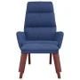 Entspannungssessel mit blauem Stoff und Fußstütze. von , Sessel - Ref: Foro24-3097567, Preis: 146,26 €, Rabatt: %