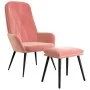 Entspannungssessel mit rosa Samt-Hocker von , Sessel - Ref: Foro24-3097623, Preis: 137,26 €, Rabatt: %