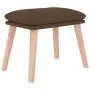 Sillón de relax con taburete tela marrón de , Sillones - Ref: Foro24-3097753, Precio: 151,31 €, Descuento: %