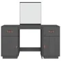 Tocador con espejo madera maciza de pino gris de , Tocadores para dormitorios - Ref: Foro24-3107836, Precio: 243,52 €, Descue...