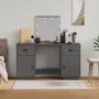 Juego de tocador con LED madera maciza de pino gris de , Tocadores para dormitorios - Ref: Foro24-3107841, Precio: 284,08 €, ...