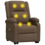 Brown fabric lift massage chair by , Electric massage chairs - Ref: Foro24-3110980, Price: 323,14 €, Discount: %
