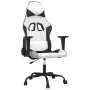 Gaming chair in white and black synthetic leather by , Gaming chairs - Ref: Foro24-3143651, Price: 118,01 €, Discount: %