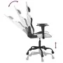 Gaming chair in white and black synthetic leather by , Gaming chairs - Ref: Foro24-3143651, Price: 118,01 €, Discount: %