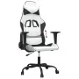 Gaming chair in white and black synthetic leather by , Gaming chairs - Ref: Foro24-3143651, Price: 118,01 €, Discount: %