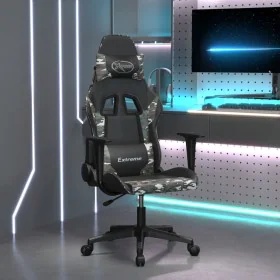 Silla gaming cuero sintético negro y camuflaje de , Sillones para videojuegos - Ref: Foro24-3143698, Precio: 117,70 €, Descue...