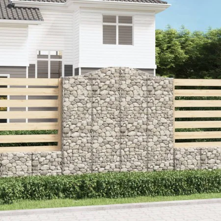 Cestas de gaviones 8 uds forma de arco hierro 200x30x200/220 cm de , Maceteros y jardineras - Ref: Foro24-3145541, Precio: 98...