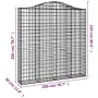 Cestas de gaviones 8 uds forma de arco hierro 200x30x200/220 cm de , Maceteros y jardineras - Ref: Foro24-3145541, Precio: 98...