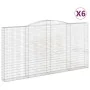 Gabion baskets 6 units arch shape iron 400x30x200/220 cm by , Pots and planters - Ref: Foro24-3146935, Price: 1,00 €, Discoun...