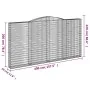 Gabion baskets 6 units arch shape iron 400x30x200/220 cm by , Pots and planters - Ref: Foro24-3146935, Price: 1,00 €, Discoun...