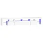 Mueble de TV con luces LED blanco 230x36,5x40 cm de , Muebles TV - Ref: Foro24-3152786, Precio: 184,31 €, Descuento: %