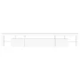 Mueble de TV con luces LED blanco 230x36,5x40 cm de , Muebles TV - Ref: Foro24-3152786, Precio: 184,31 €, Descuento: %