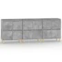 Display cabinets 3 units plywood gray concrete 60x35x70 cm by , Sideboards - Ref: Foro24-3185771, Price: 208,20 €, Discount: %