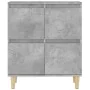 Display cabinets 3 units plywood gray concrete 60x35x70 cm by , Sideboards - Ref: Foro24-3185771, Price: 208,20 €, Discount: %
