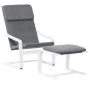 Sillón de relax con taburete tela gris oscuro de , Sillones - Ref: Foro24-3154414, Precio: 136,97 €, Descuento: %