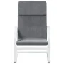 Sillón de relax con taburete tela gris oscuro de , Sillones - Ref: Foro24-3154414, Precio: 136,97 €, Descuento: %