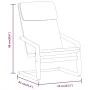 Sillón de relax con taburete tela gris oscuro de , Sillones - Ref: Foro24-3154414, Precio: 136,97 €, Descuento: %