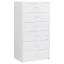 Sideboard with 6 glossy white plywood drawers 50x34x96 cm by , Sideboards - Ref: Foro24-800672, Price: 141,04 €, Discount: %