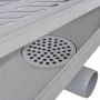 Desagüe ducha lineal 2 pzs curvas 630x140 mm acero inoxidable de , Desagües - Ref: Foro24-275960, Precio: 82,47 €, Descuento: %