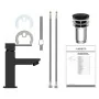 EISL Grifo monomando de lavabo CALVINO negro mate de , Grifos - Ref: Foro24-446488, Precio: 83,70 €, Descuento: %