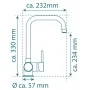 EISL FUTURA low pressure chrome single lever kitchen mixer by , Faucets - Ref: Foro24-446469, Price: 81,60 €, Discount: %