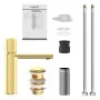 SCHÜTTE NEW YORK matte gold single-lever basin mixer by , Faucets - Ref: Foro24-446550, Price: 112,23 €, Discount: %