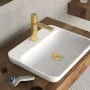 SCHÜTTE Grifo monomando de lavabo NEW YORK dorado mate de , Grifos - Ref: Foro24-446550, Precio: 112,23 €, Descuento: %