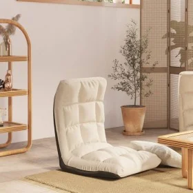 Silla de suelo plegable de tela crema de , Sillas de suelo - Ref: Foro24-336586, Precio: 72,66 €, Descuento: %