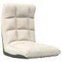 Folding floor chair in cream fabric by , Floor chairs - Ref: Foro24-336586, Price: 72,66 €, Discount: %