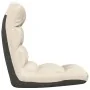 Folding floor chair in cream fabric by , Floor chairs - Ref: Foro24-336586, Price: 72,66 €, Discount: %