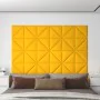 Wandpaneele 12 Stück in gelbem Samt 30x30 cm 0,54 m² von , Wandverkleidung - Ref: Foro24-343953, Preis: 25,48 €, Rabatt: %