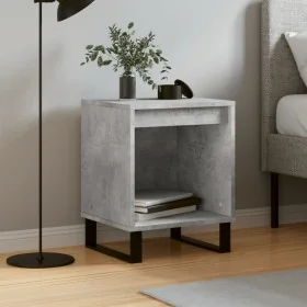 Mesita de noche madera de ingeniería gris hormigón 40x35x50 cm de , Mesitas de noche - Ref: Foro24-830740, Precio: 31,64 €, D...